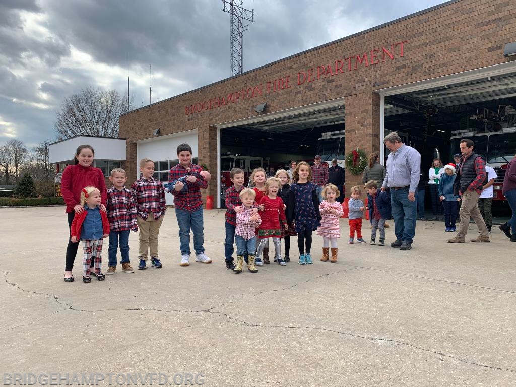 December 15, 2019 Anticipation could not have been higher as news spread throughout the District that an extra special someone was spotted over the Fire House. 
